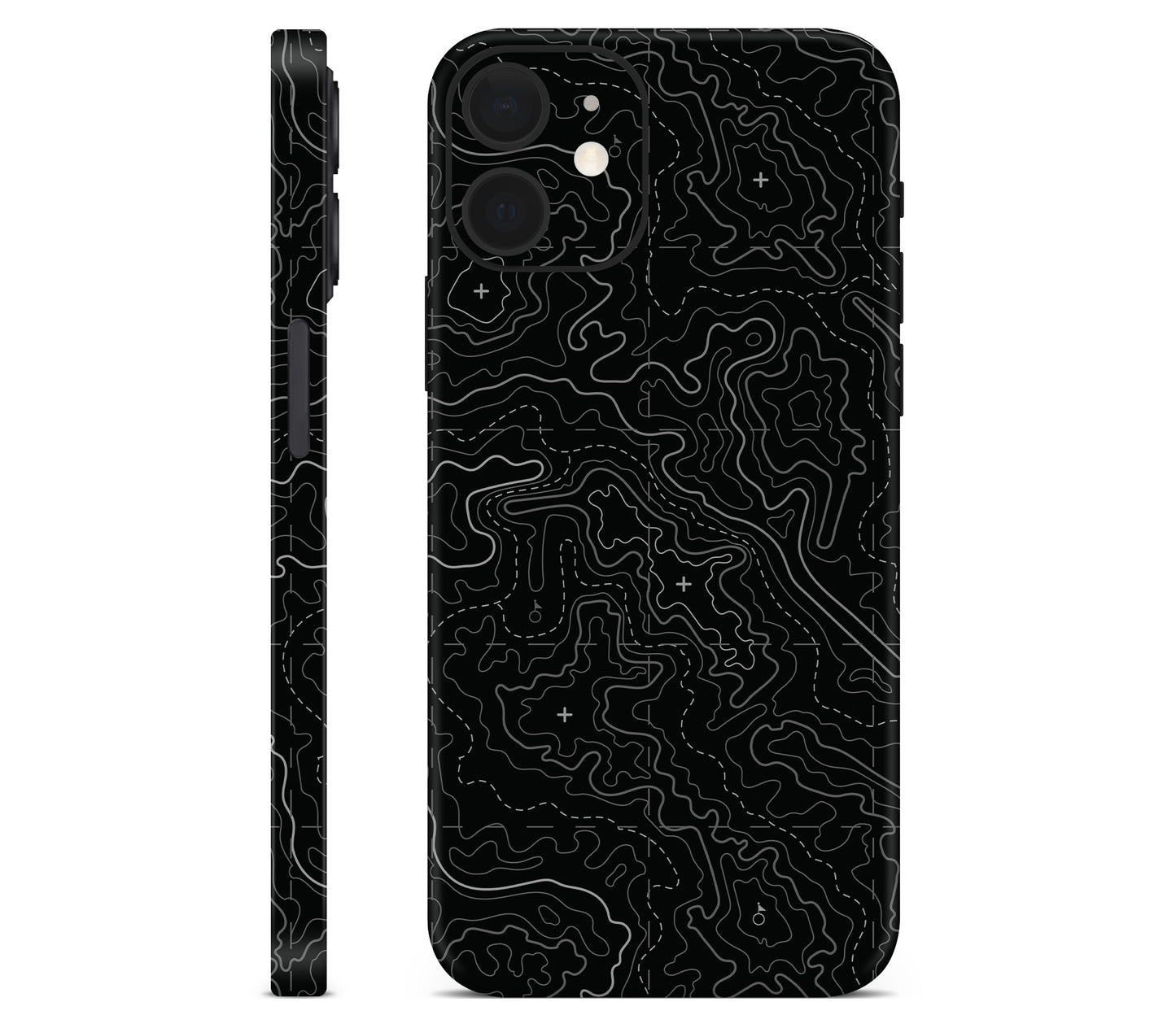 iPhone 12 Mini skin, Lockdown (Blackout), full wrap without logo cutout