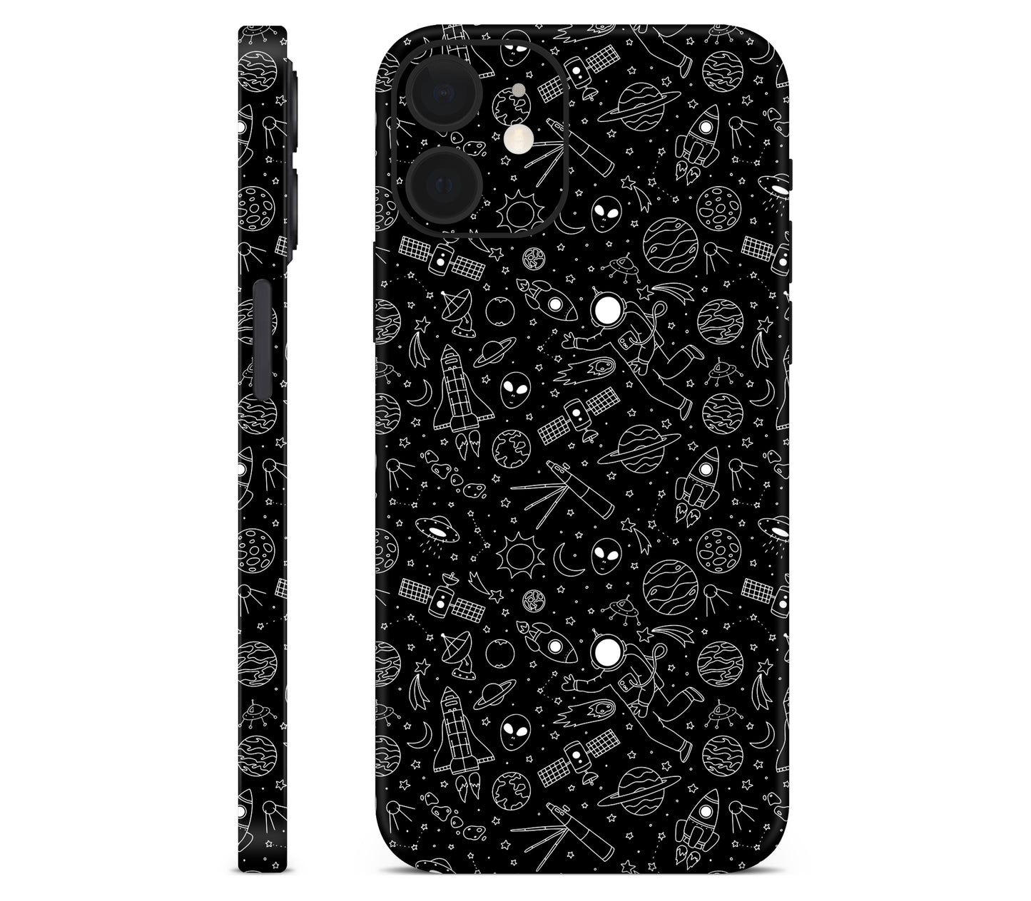 iPhone 12 skin, Cygnus, full wrap without logo cutout