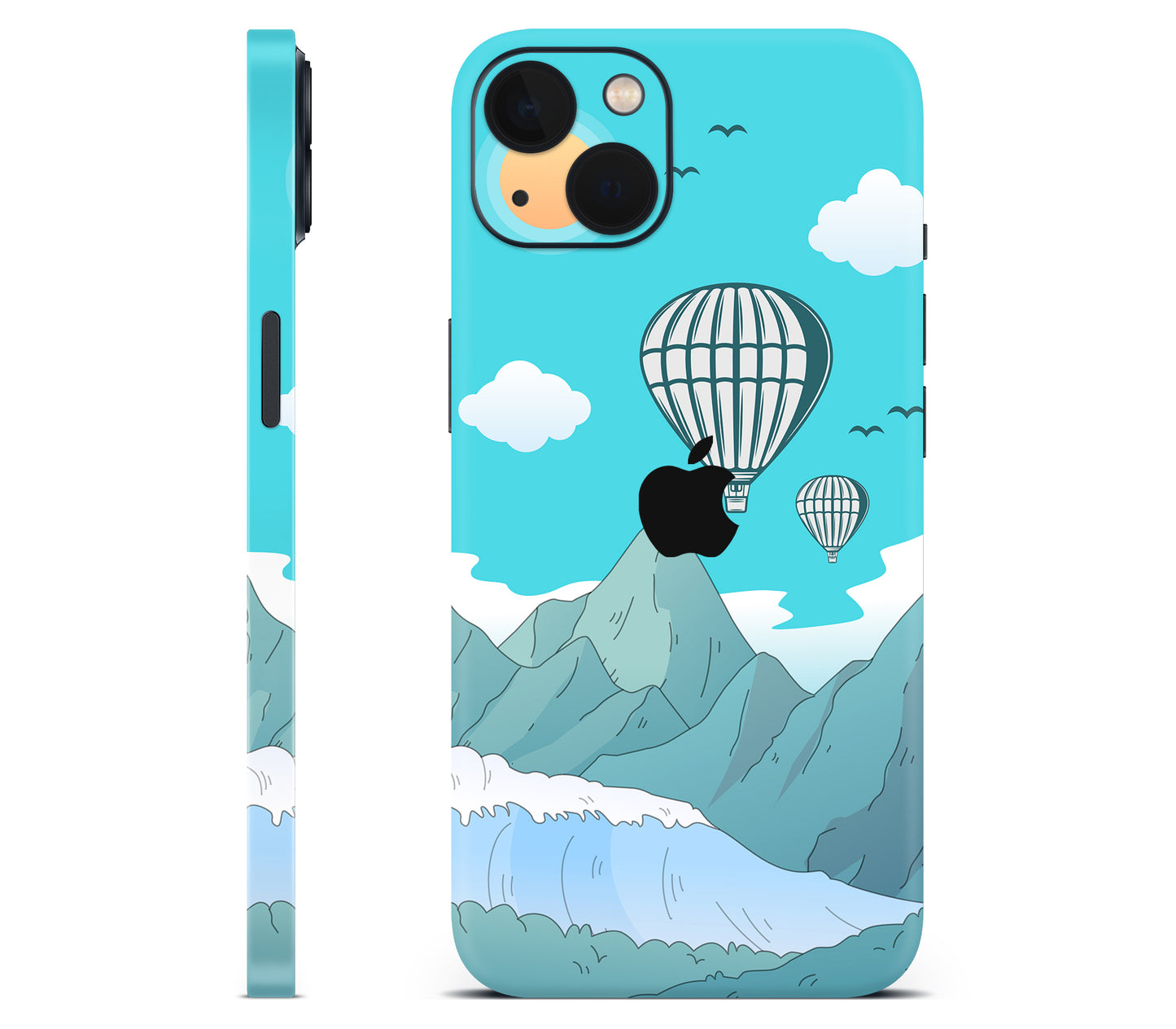 iPhone 13 Mini skin, Altitude Error, full wrap without logo cutout