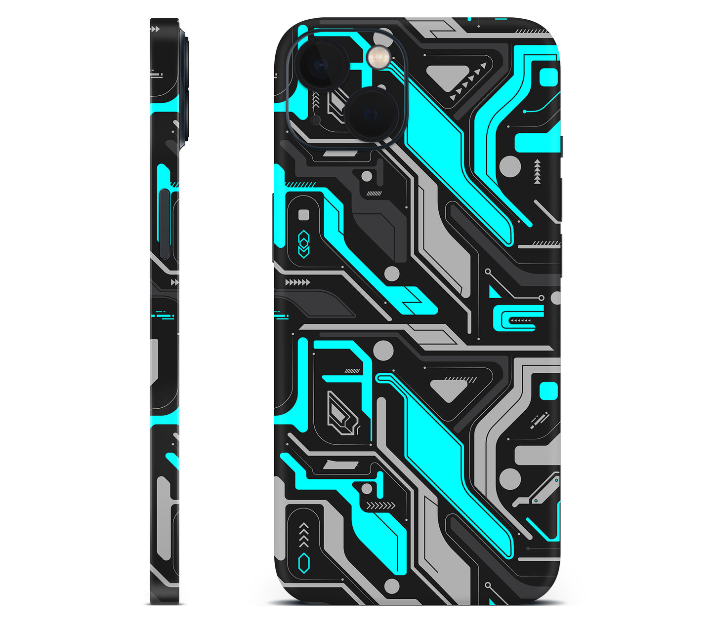 iPhone 13 Mini skin, Code Rot (Glitch), full wrap without logo cutout