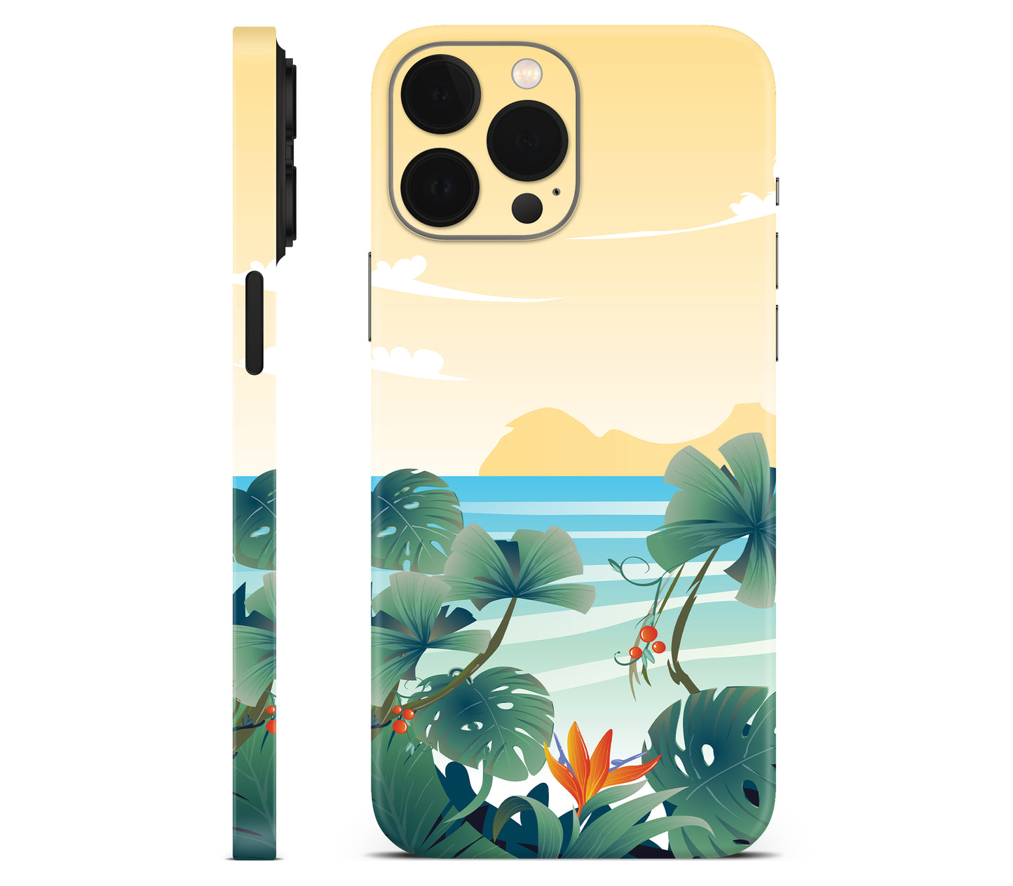 iPhone 13 Pro Max skin, Sizzle Bay, full wrap without logo cutout