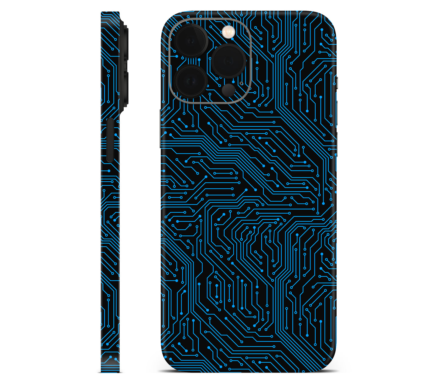 iPhone 13 Pro skin, Eternal Blue, full wrap without logo cutout