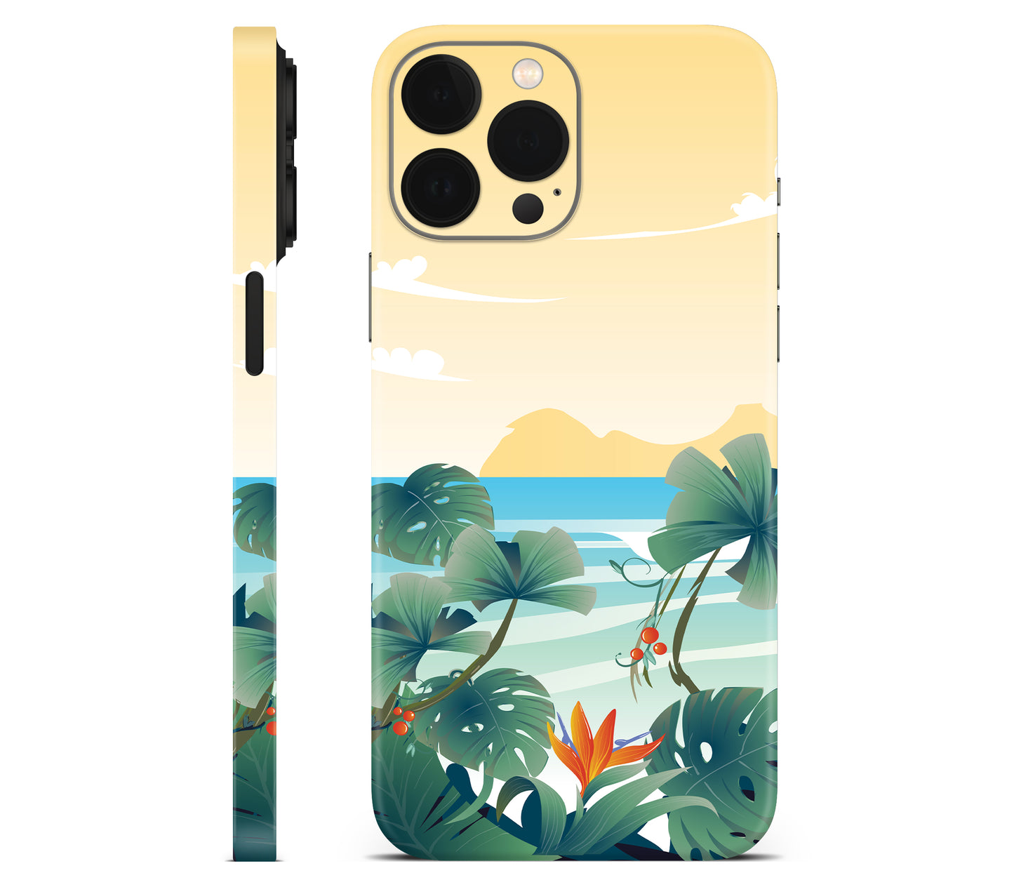 iPhone 14 Pro Max skin, Sizzle Bay, full wrap without logo cutout
