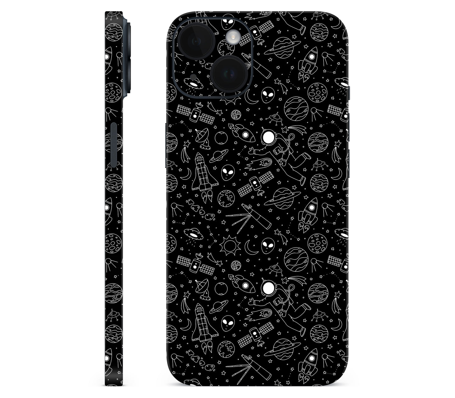 iPhone 14 skin, Cygnus, full wrap without logo cutout