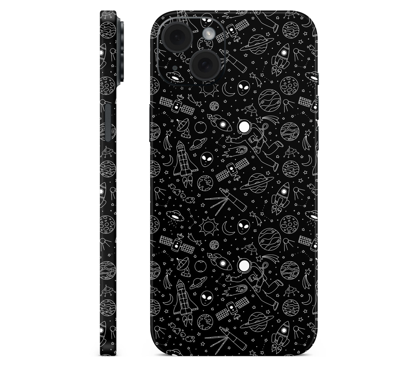 iPhone 15 skin, Cygnus, full wrap without logo cutout