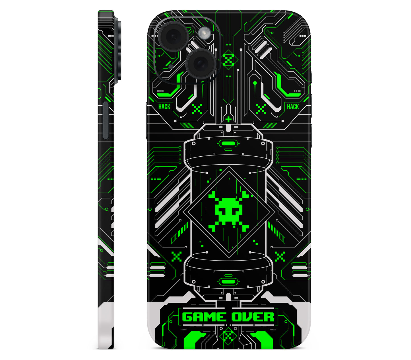 iPhone 15 skin, Fatal Error (Acid), full wrap skin