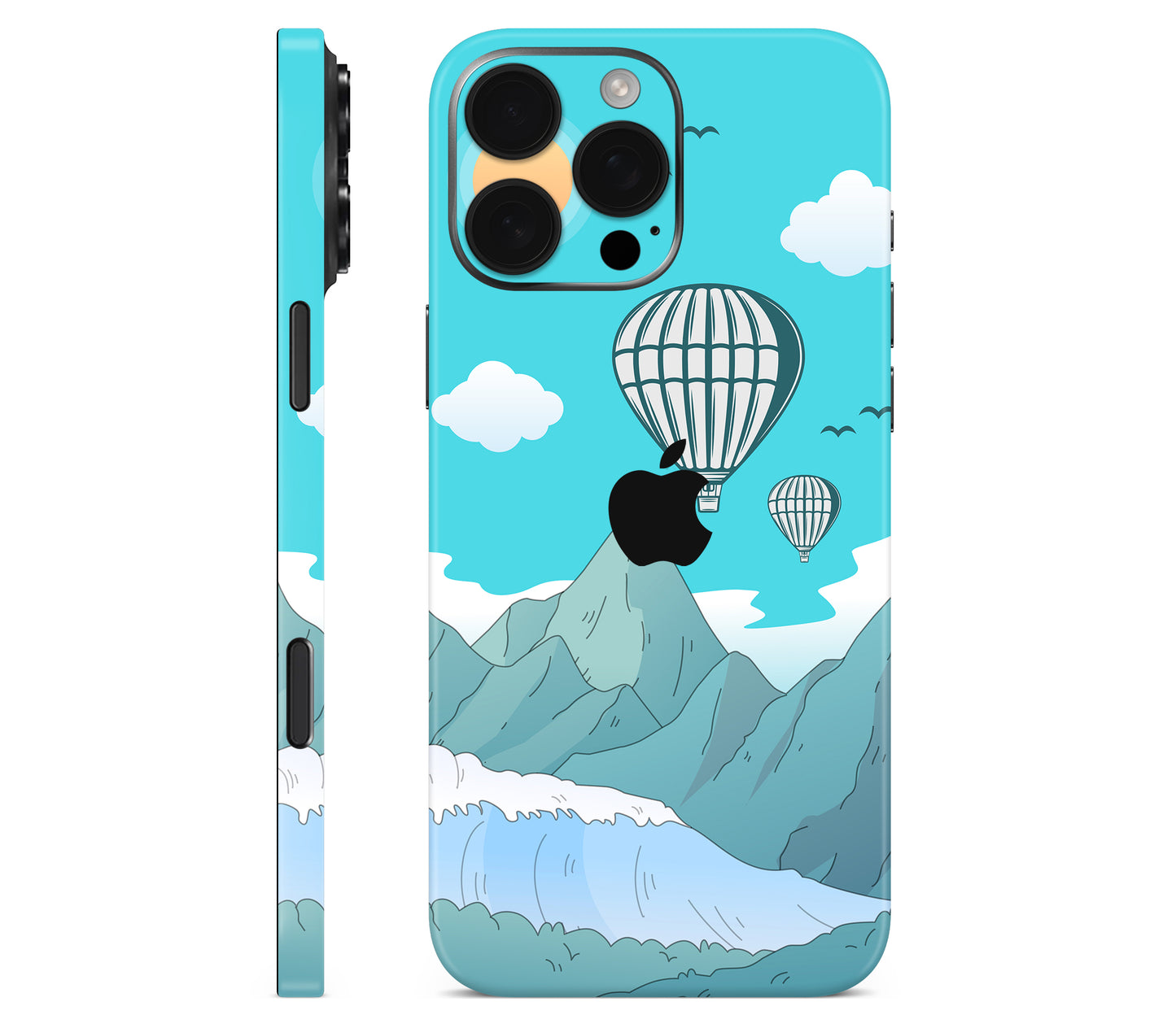 iPhone 16 Pro skin, Altitude Error, full wrap without logo cutout