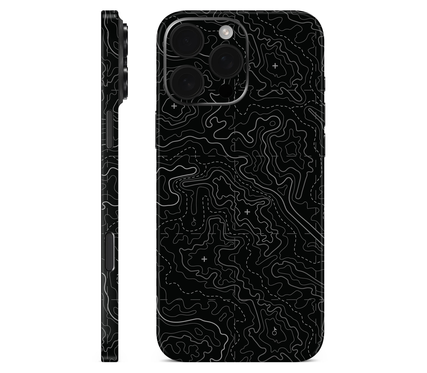 iPhone 16 Pro skin, Lockdown (Blackout), full wrap without logo cutout
