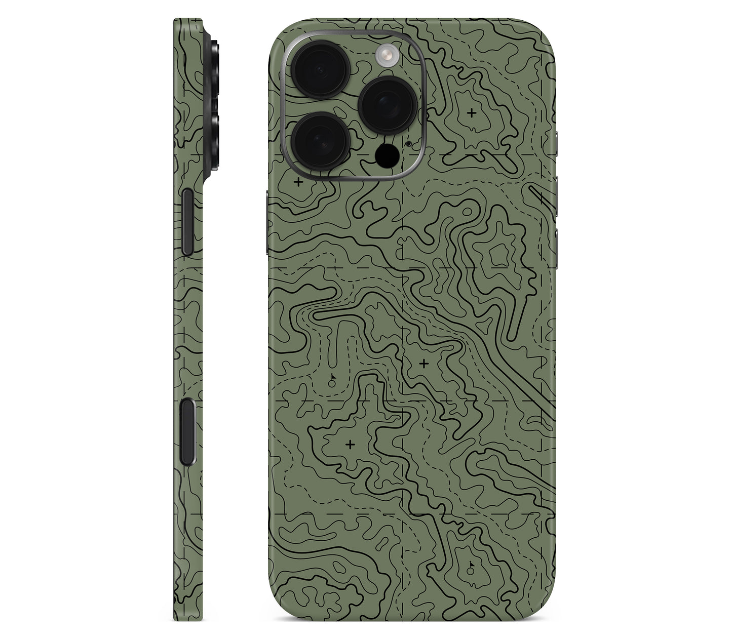 iPhone 16 Pro skin, Lockdown (Deathline), full wrap without logo cutout