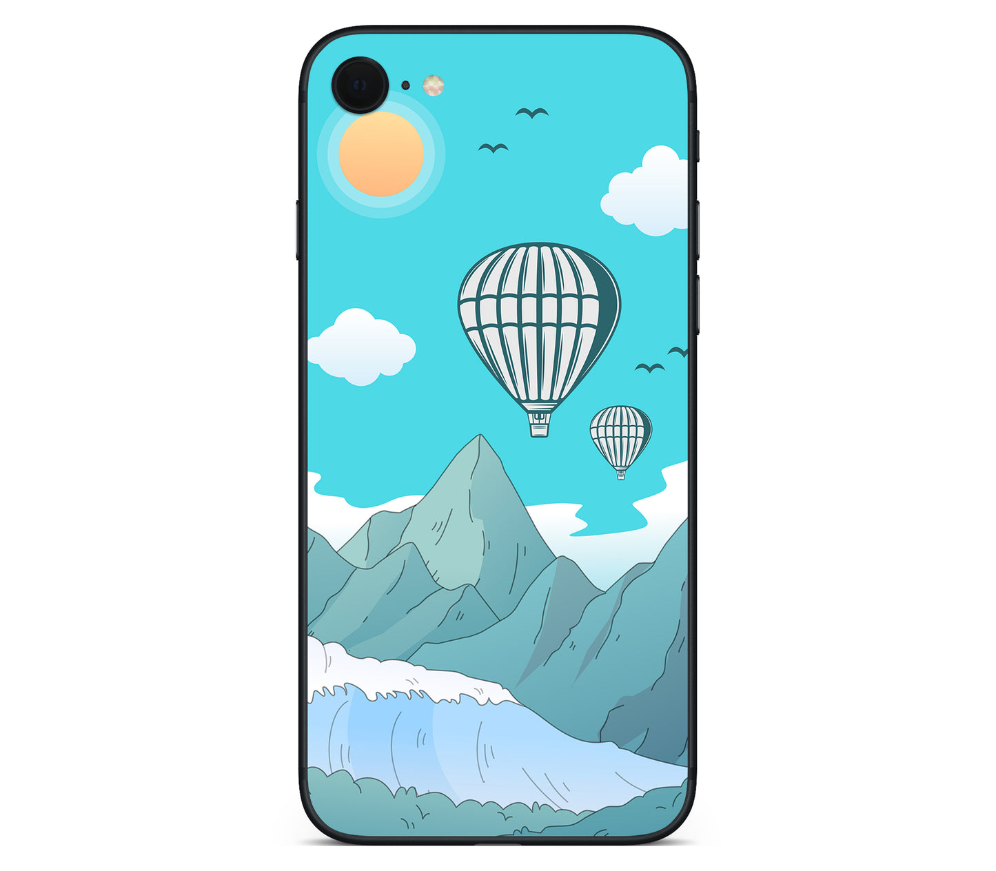 iPhone SE 2020 Gen2 skin, Altitude Error, back skin without logo cutout