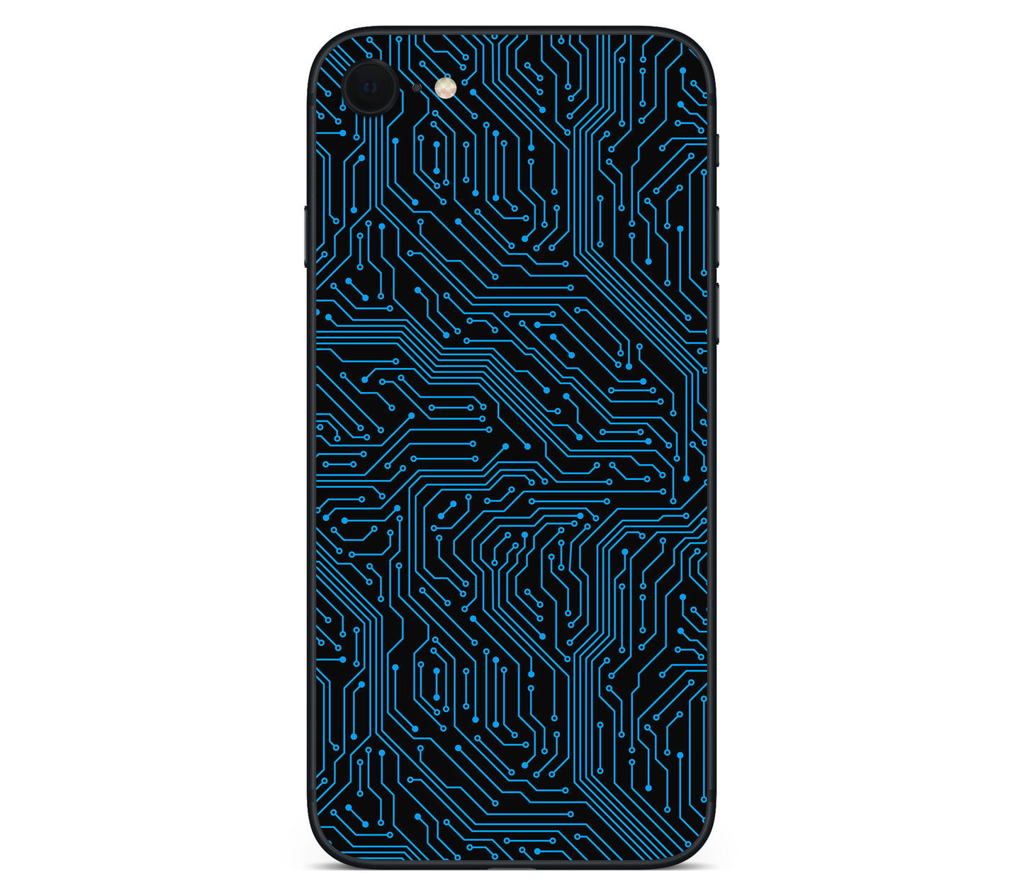 iPhone SE 2020 Gen2 skin, Eternal Blue, back skin without logo cutout