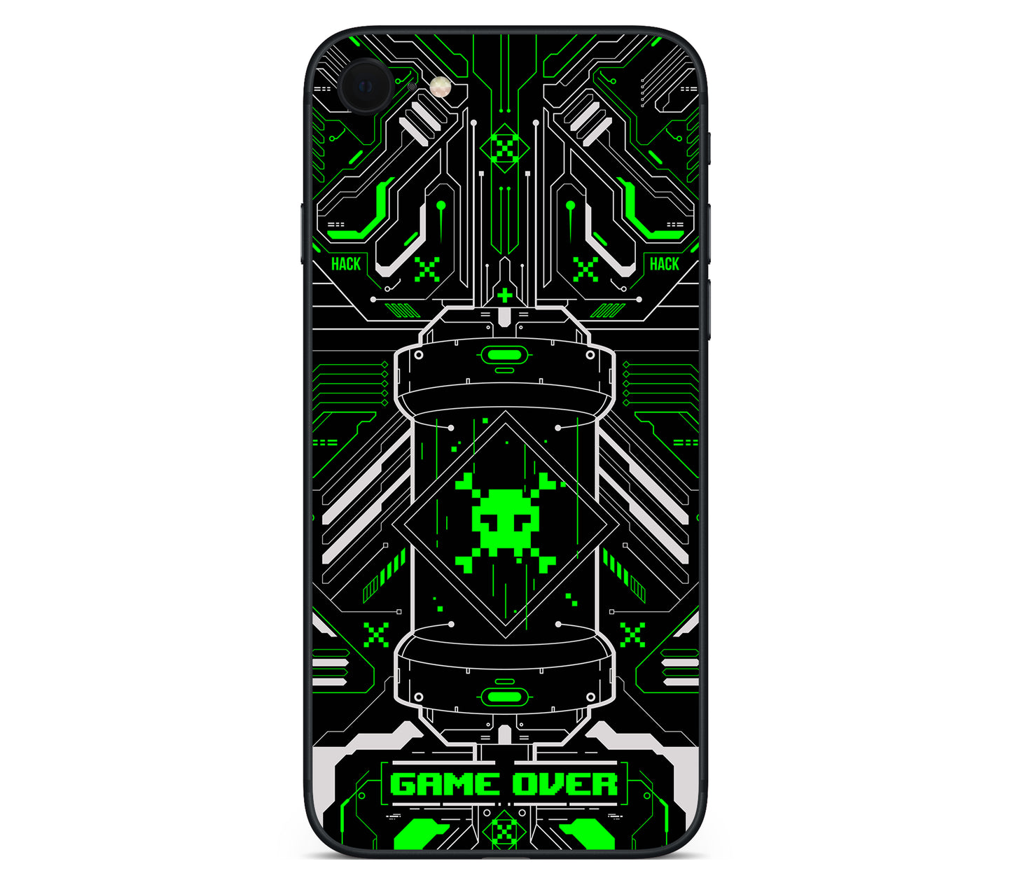iPhone SE 2020 Gen2 skin, Fatal Error (Acid), back skin