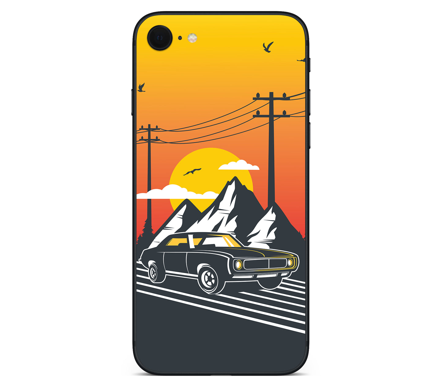 iPhone SE 2020 Gen2 skin, Last Ride, back skin
