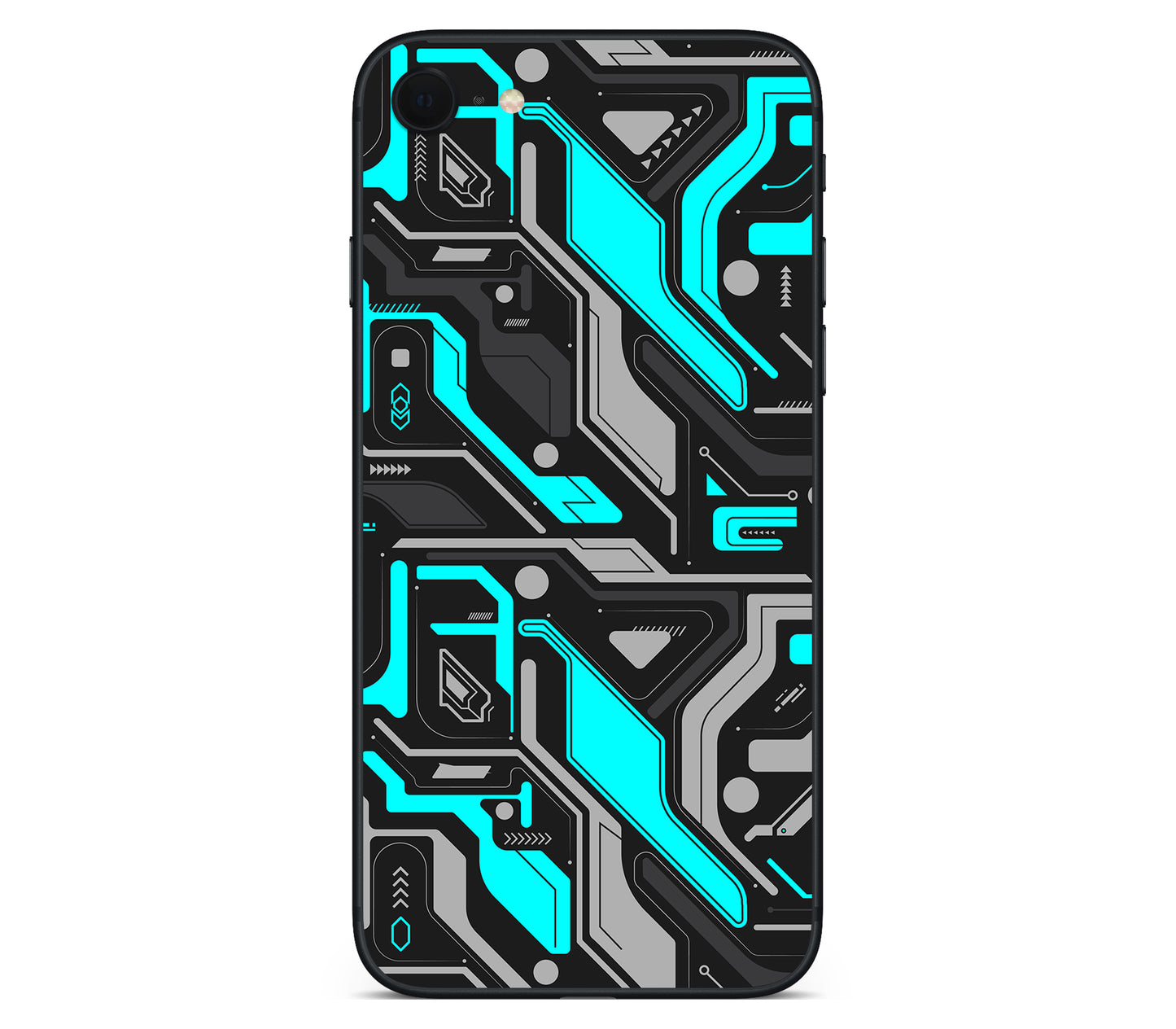 iPhone SE 2022 Gen3 skin, Code Rot (Glitch), back skin without logo cutout