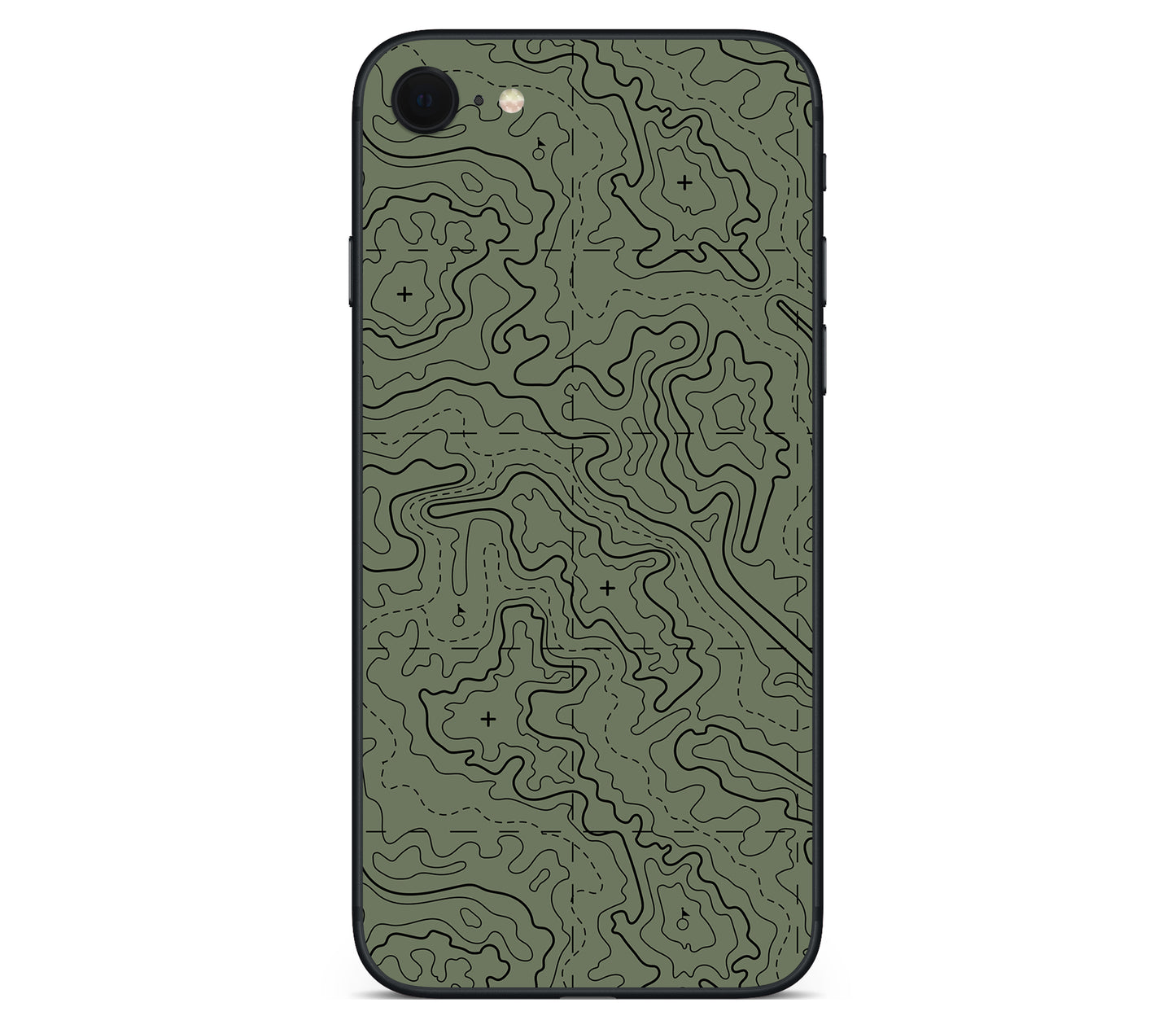 iPhone SE 2022 Gen3 skin, Lockdown (Deathline), back skin without logo cutout