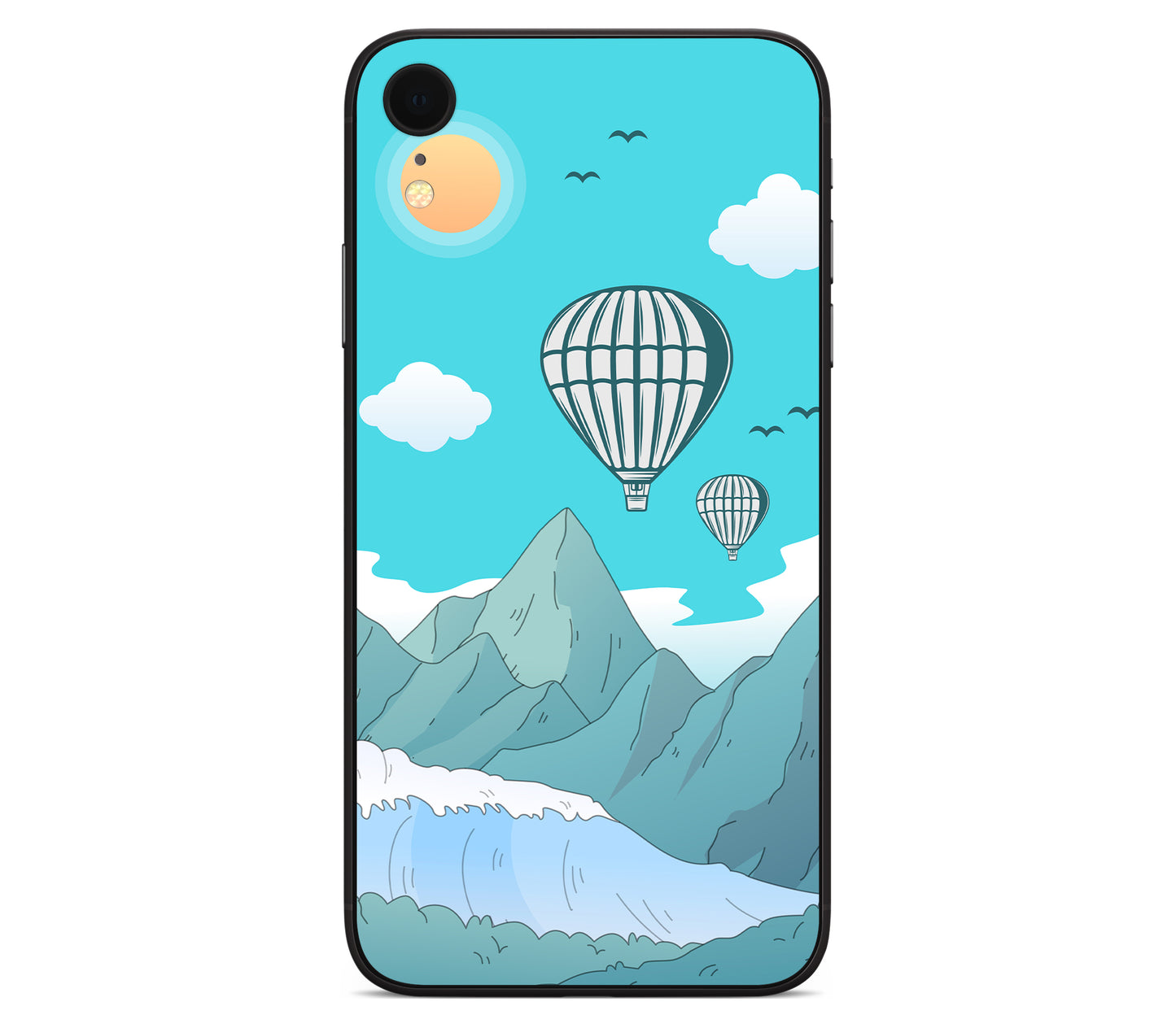 iPhone XR skin, Altitude Error, back skin without logo cutout