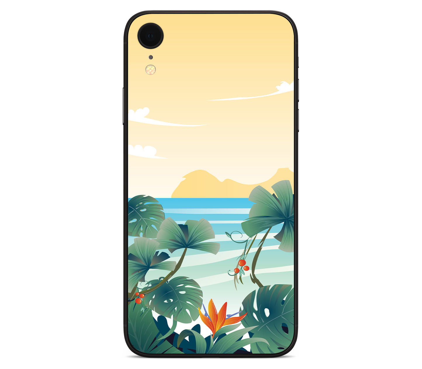 iPhone XR skin, Sizzle Bay, back skin without logo cutout