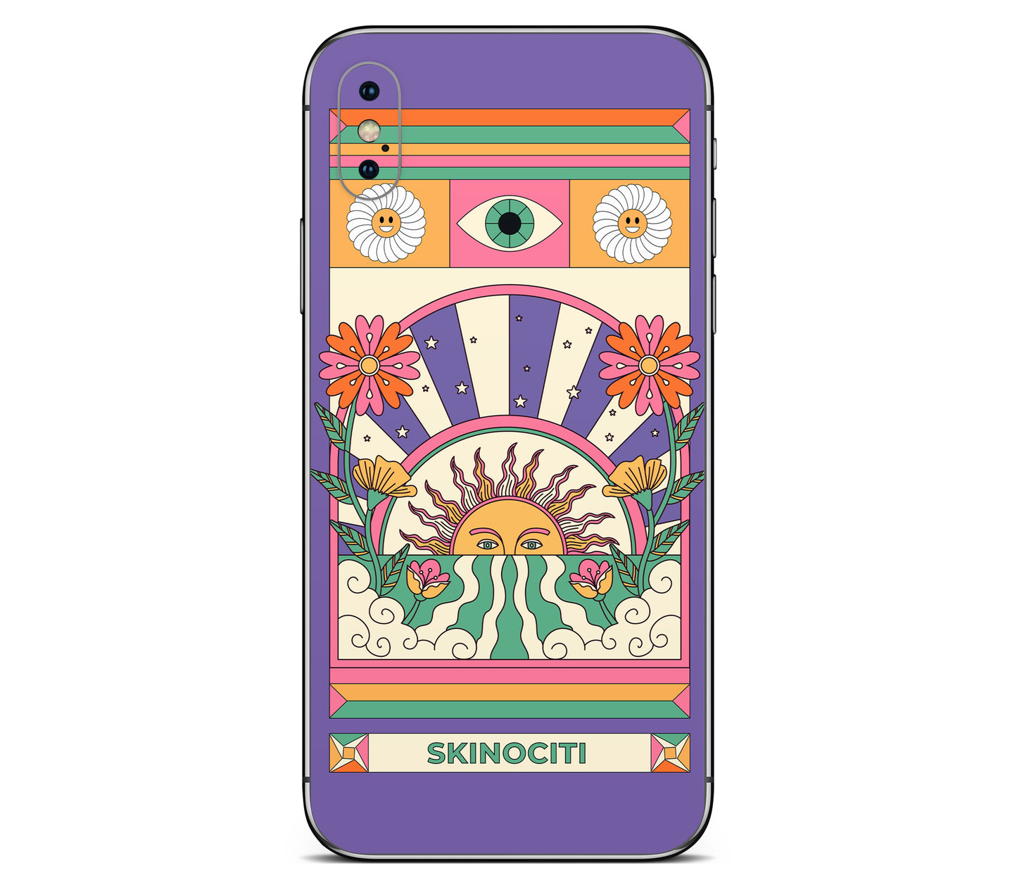 iPhone XS Max skin, Acidic Glare, back skin