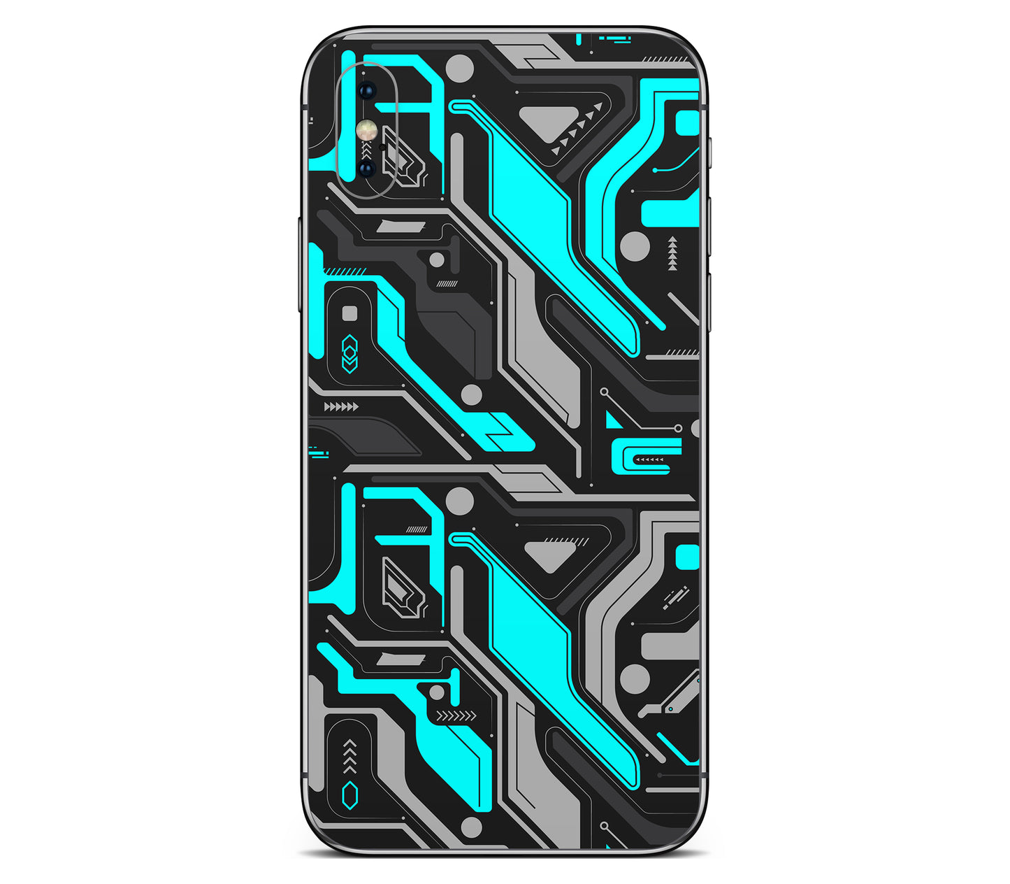 iPhone XS Max skin, Code Rot (Glitch), back skin without logo cutout
