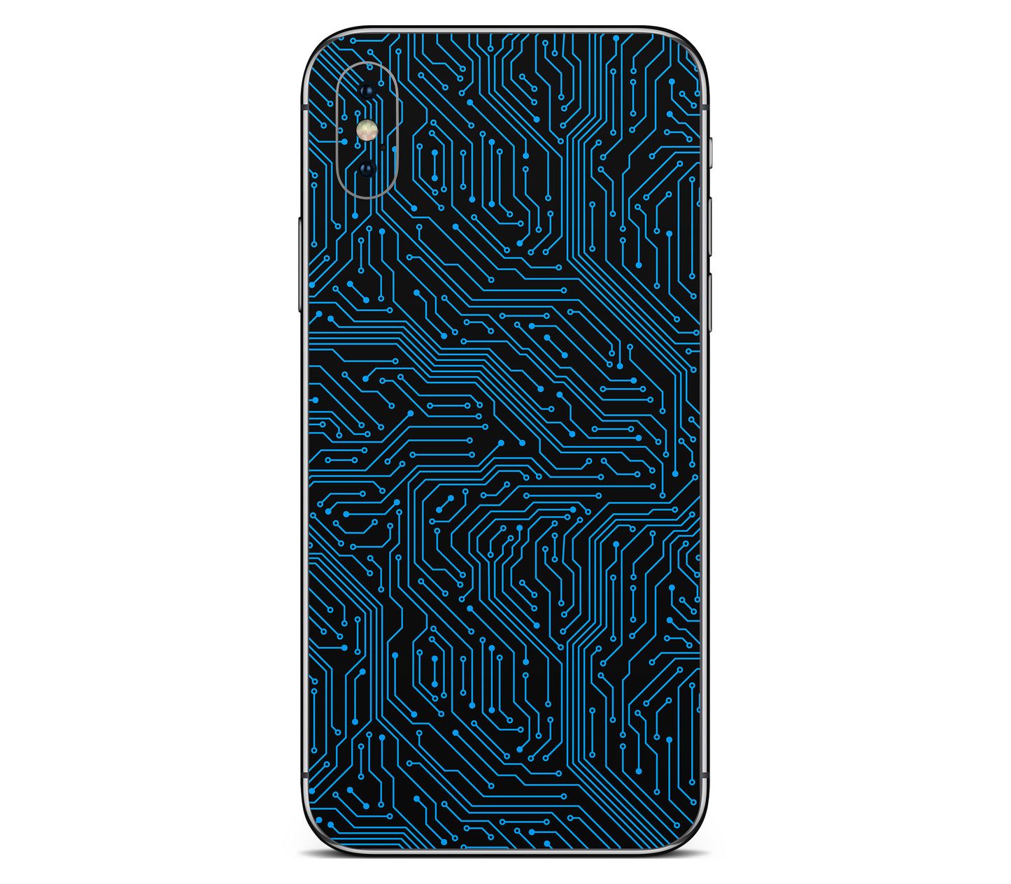 iPhone XS Max skin, Eternal Blue, back skin without logo cutout