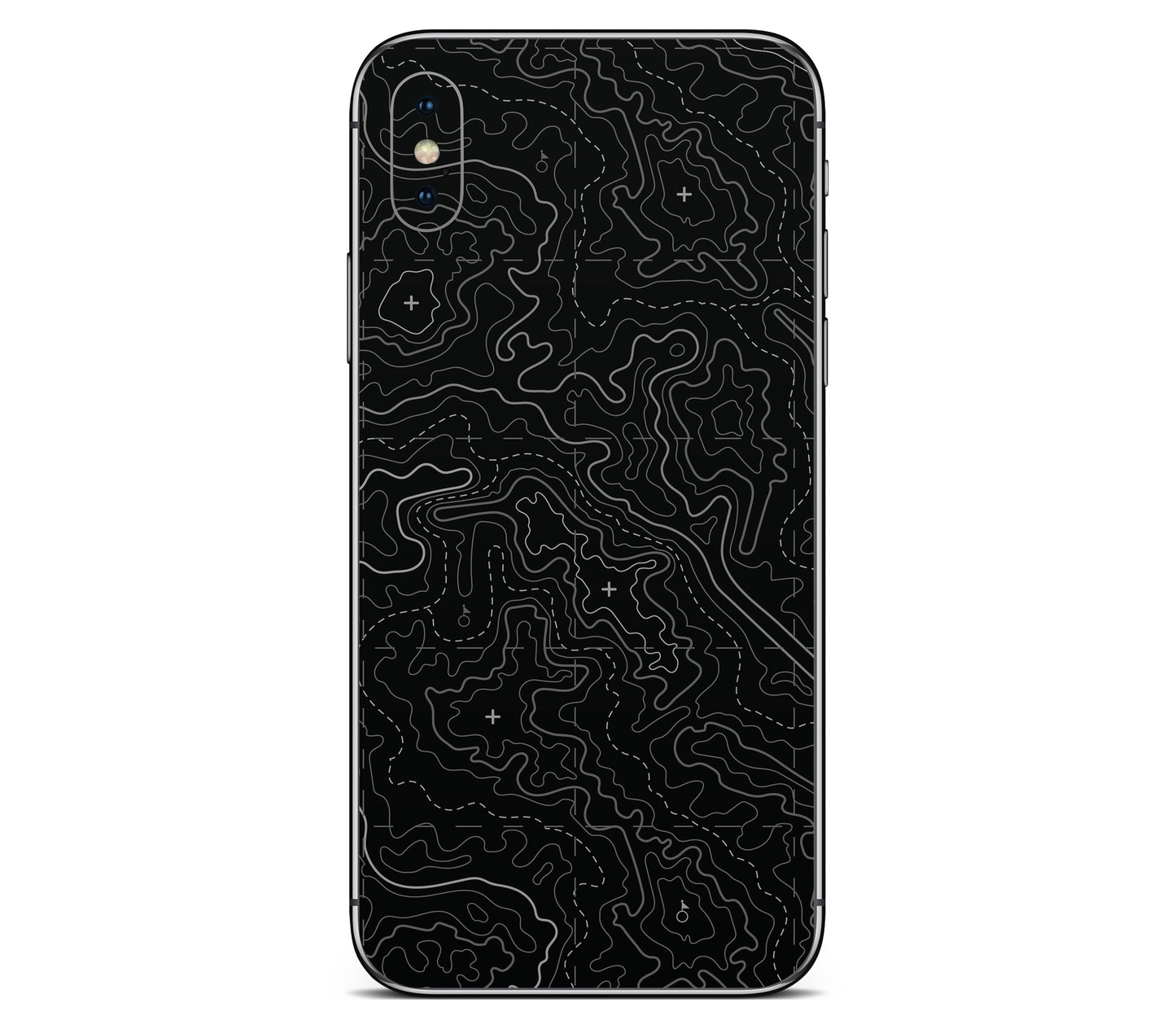 iPhone XS Max skin, Lockdown (Blackout), back skin without logo cutout