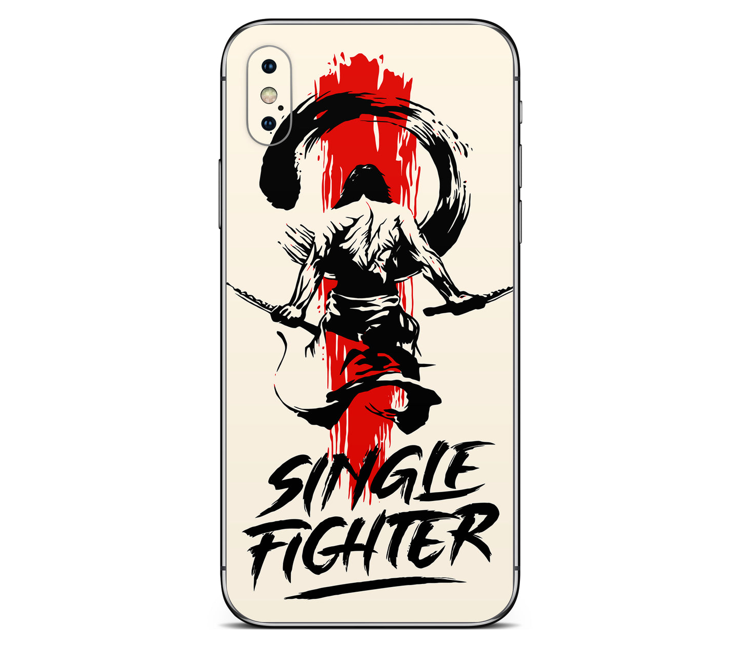 iPhone X skin, Samurai, back skin