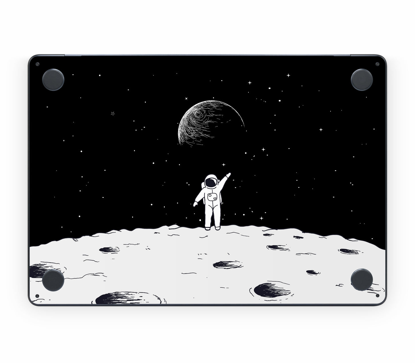 MacBook Air 15" (2025, M4) skin, Moonwave, bottom skin