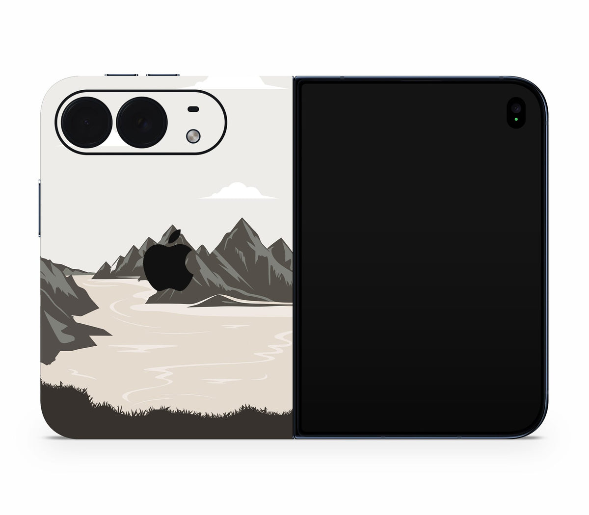 iPhone Duo skin, Dope Valley, full wrap with logo cutout
