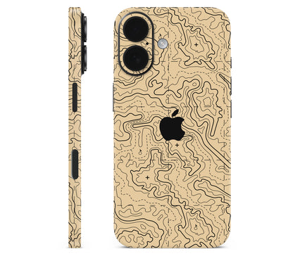 iPhone 16 Plus skin, Lockdown (Sandline), full wrap with logo cutout