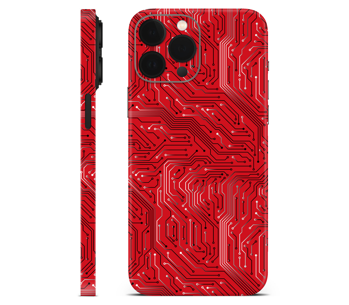 iPhone 13 Pro Max skin, REDLINE, full wrap without logo cutout