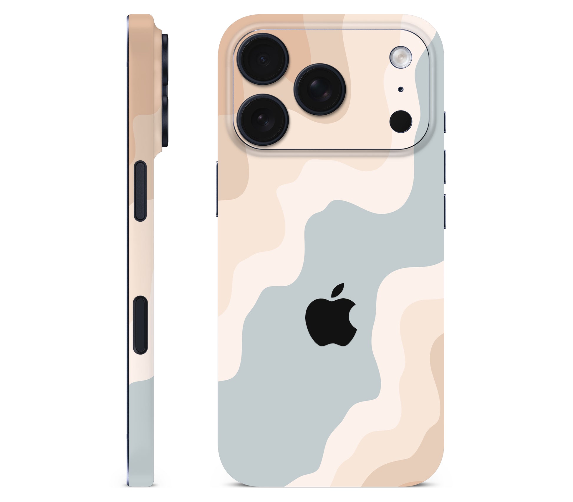 iPhone 17 Pro skin, Drift (Haze), full wrap with logo cutout