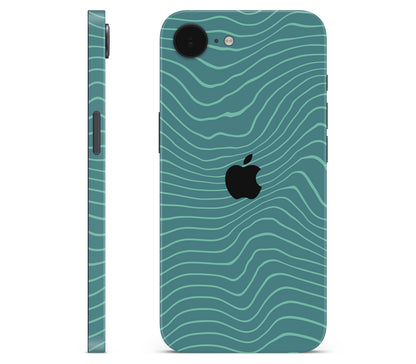 iPhone 17e skin, Tide, full wrap with logo cutout