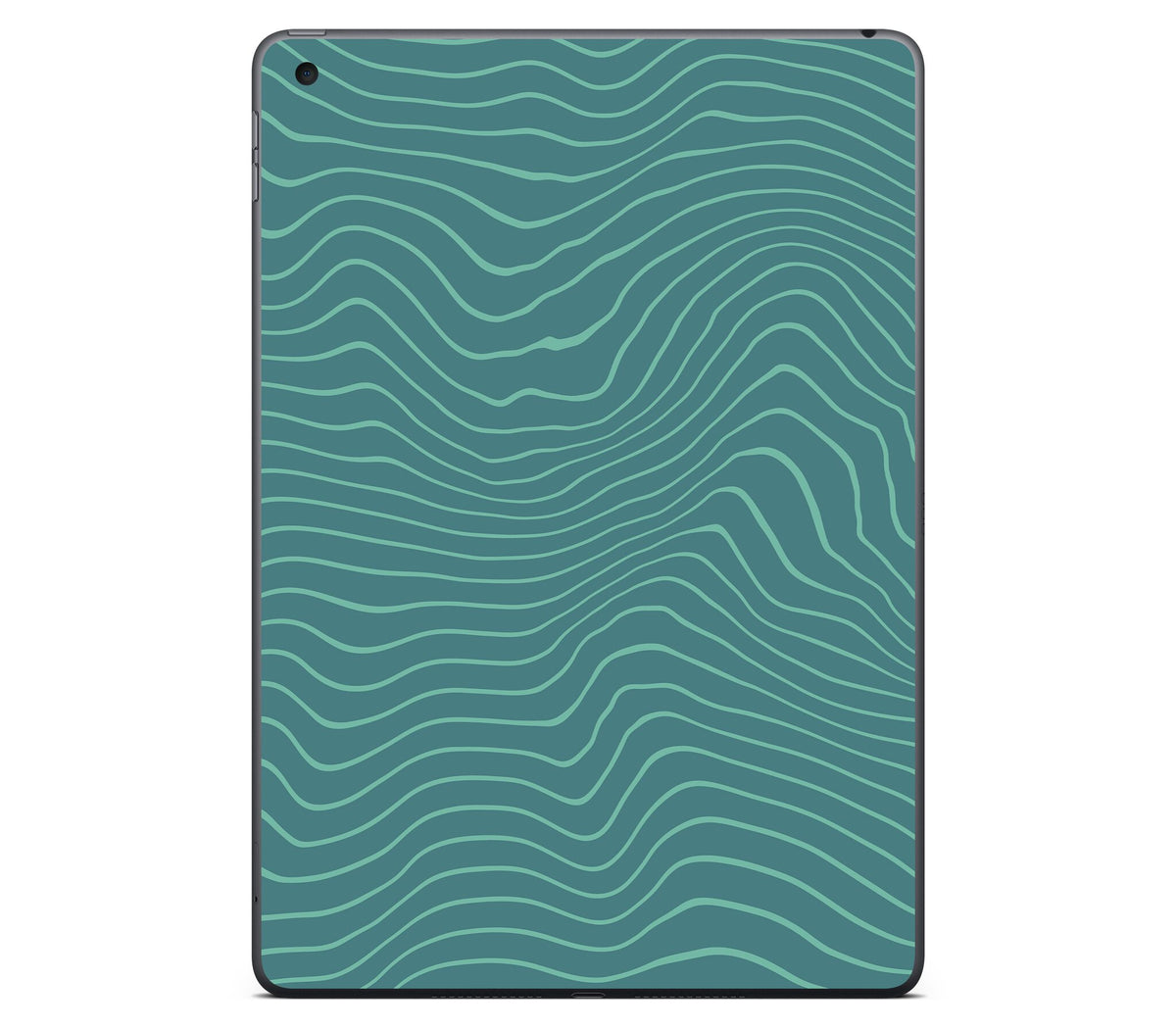 iPad 10.2" (2021, Gen 9) skin, Tide, back skin without logo cutout