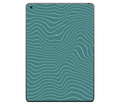 iPad 10.2" (2021, Gen 9) skin, Tide, back skin without logo cutout