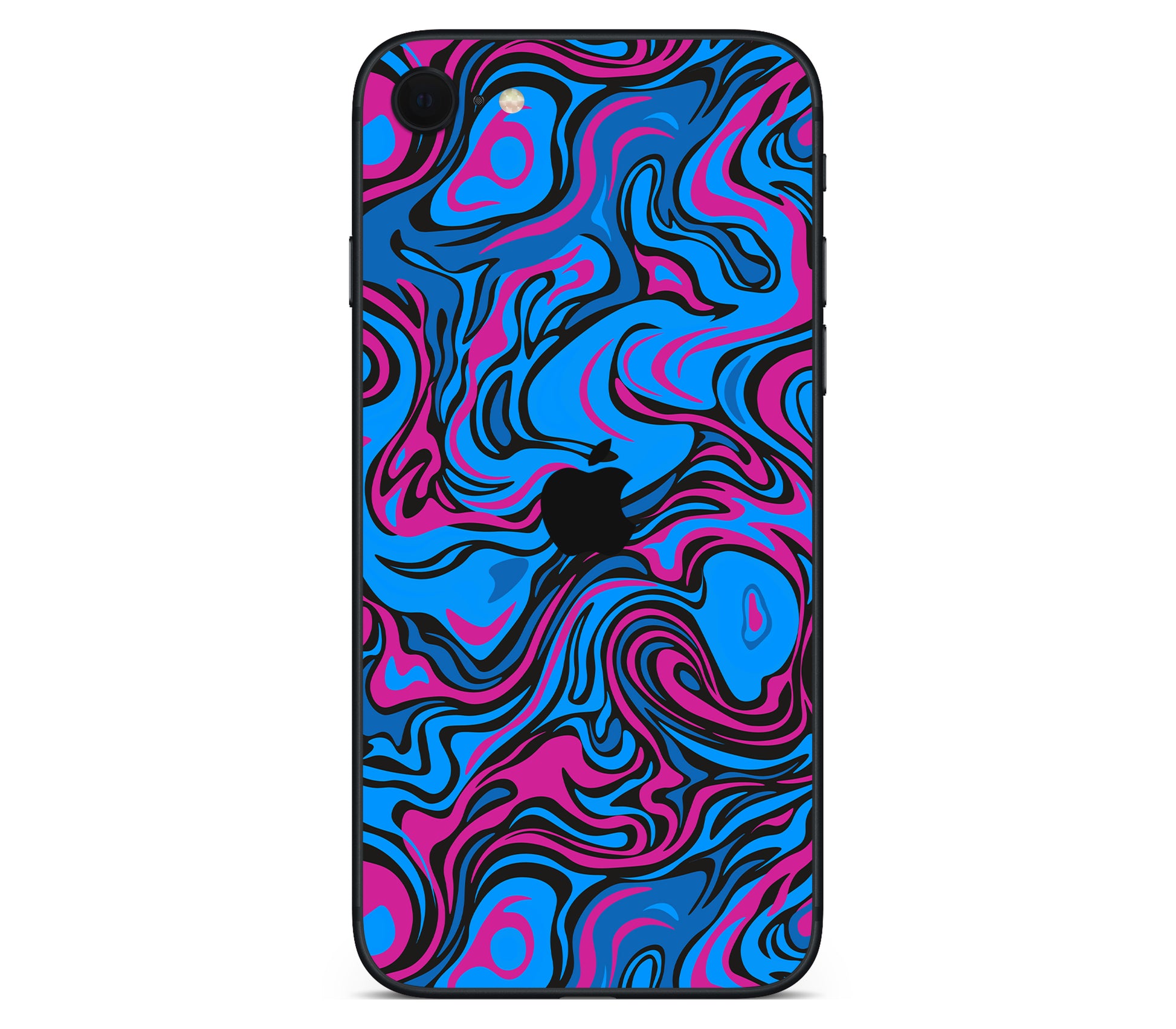 iPhone SE 2020 Gen2 skin, Brain Drain, back skin with logo cutout