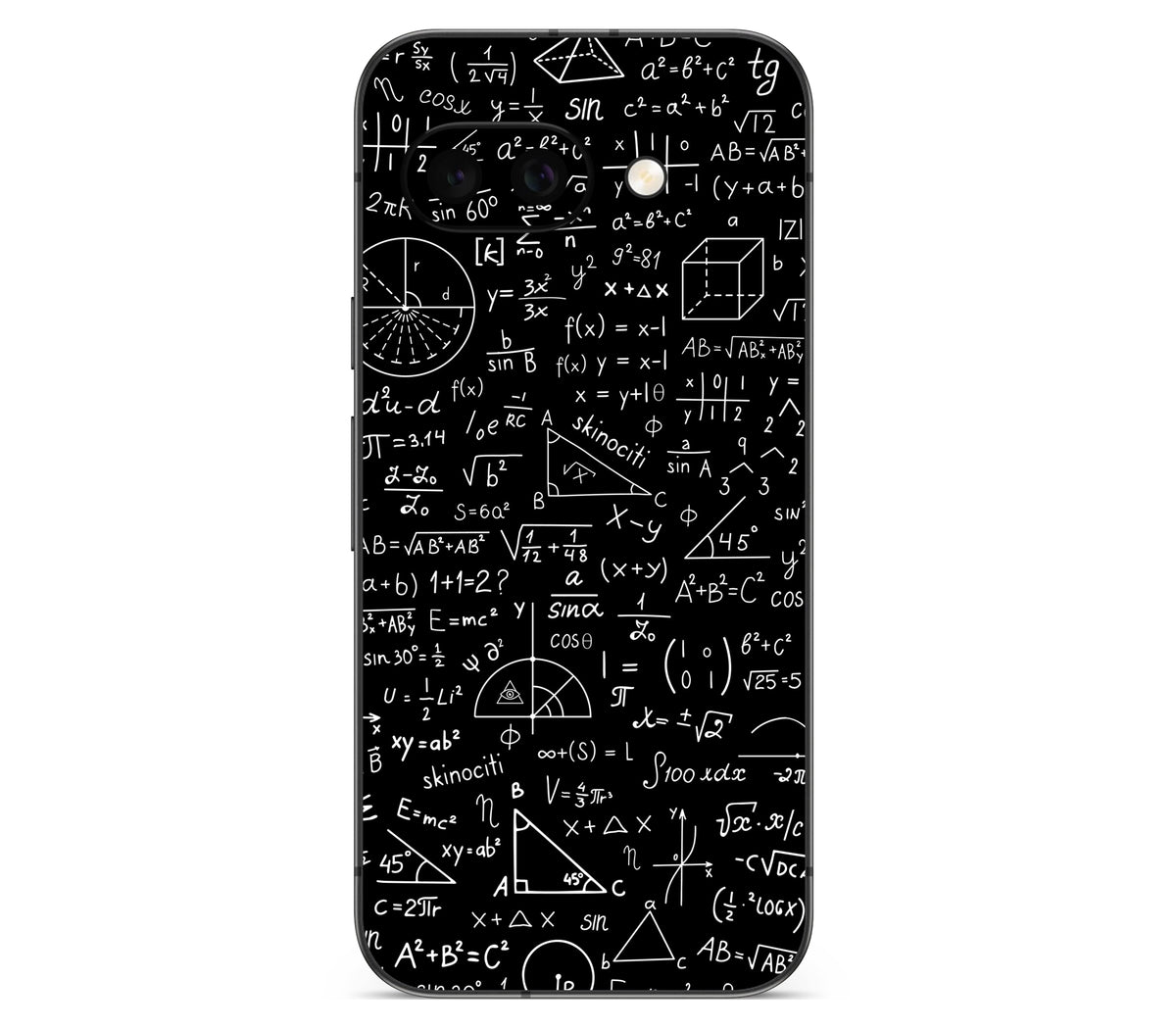 Google Pixel 10A skin, Math Madness, back skin