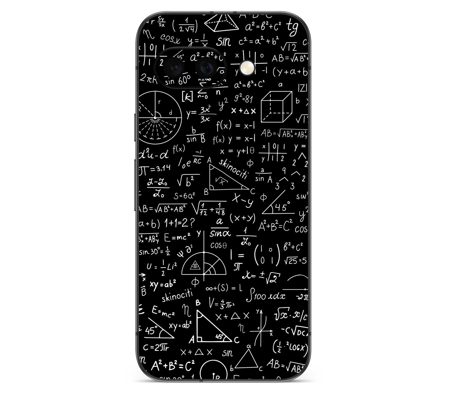 Google Pixel 10A skin, Math Madness, back skin