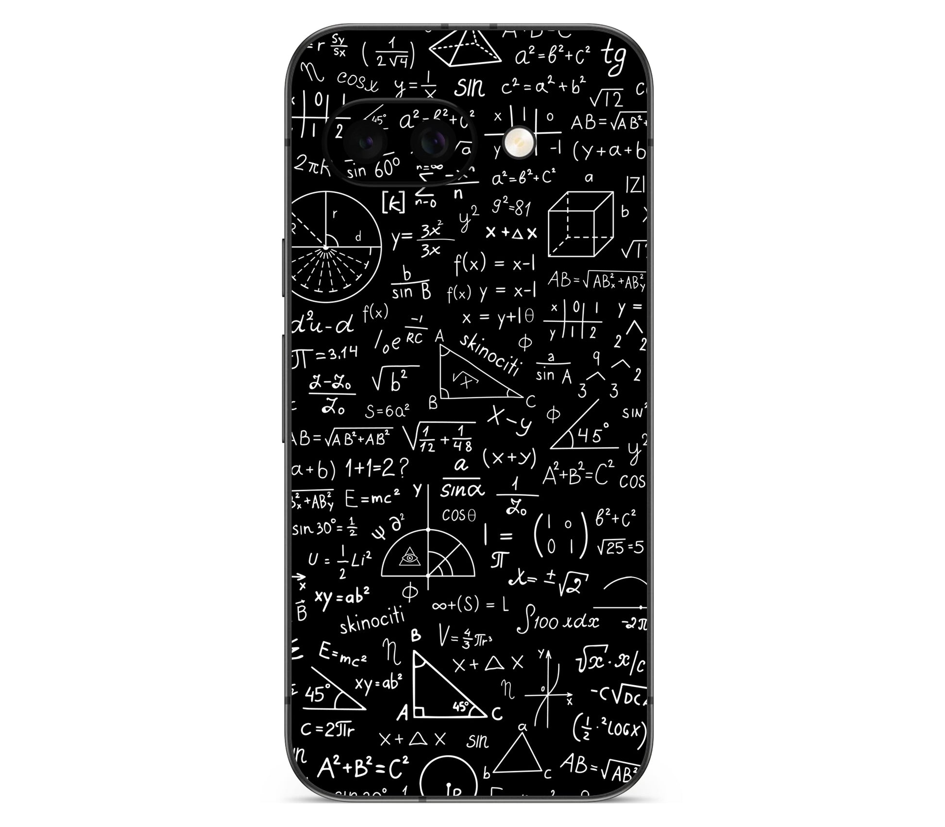 Google Pixel 10A skin, Math Madness, back skin
