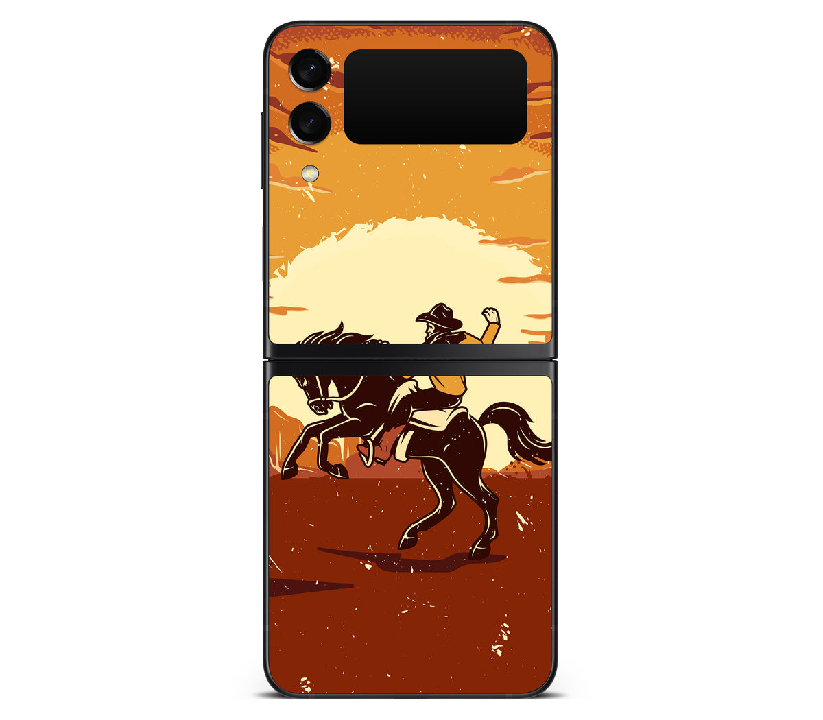 Galaxy Z Flip 3 skin, Cowboy, back skin