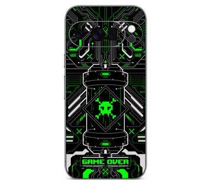 Google Pixel 11 Pro skin, Fatal Error (Acid), back skin