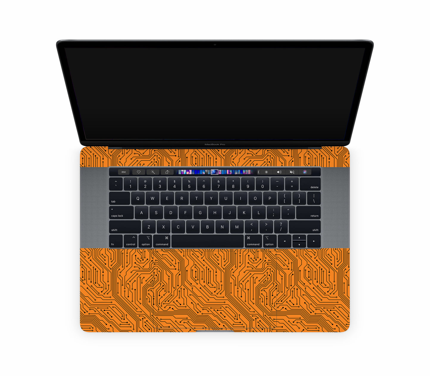 MacBook Pro 15" (2018, Touch Bar) skin, Pulse Grid, inside skin