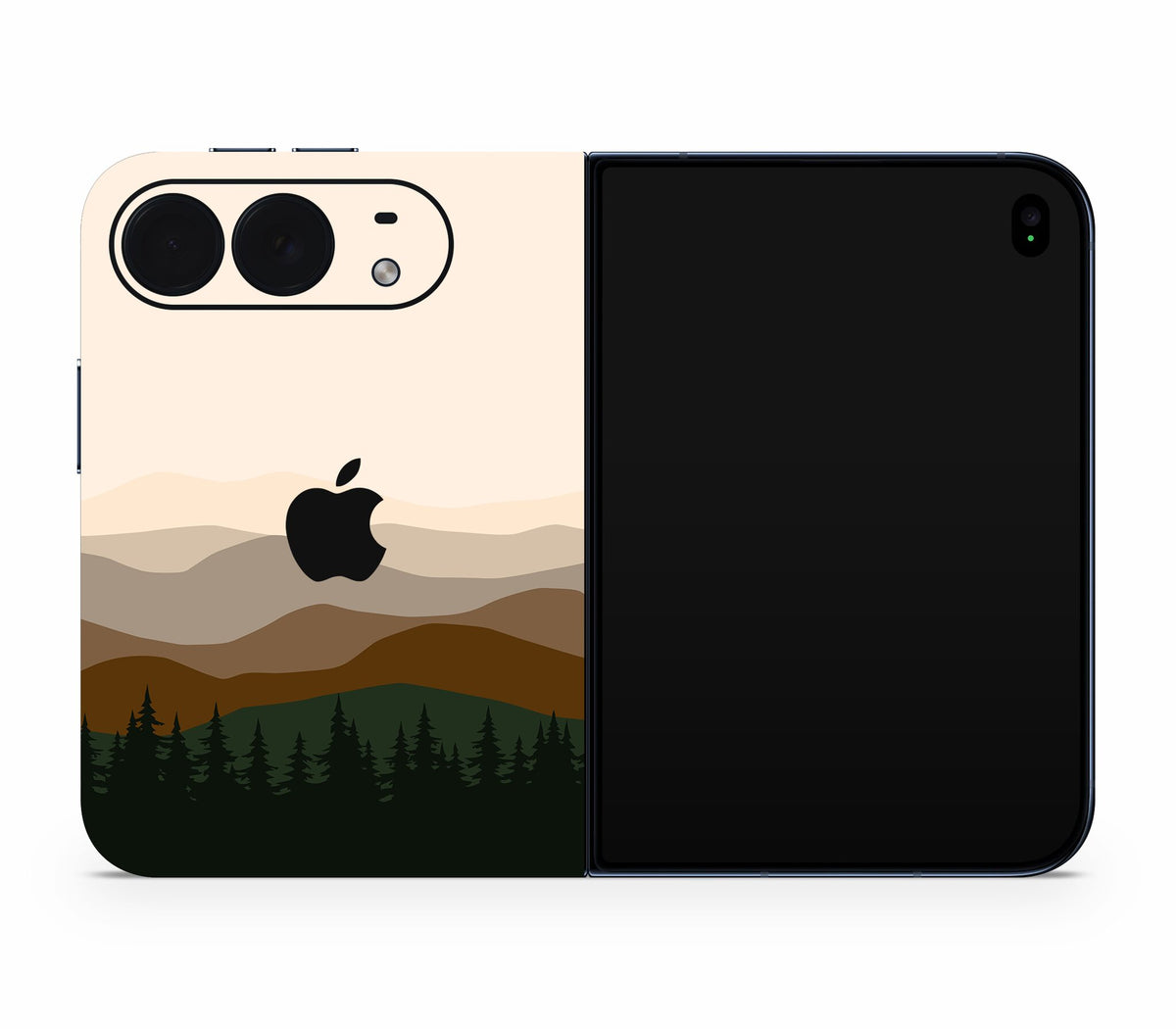 iPhone Duo skin, Sierra Dusk, full wrap with logo cutout