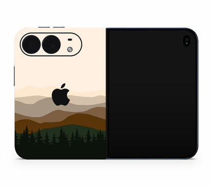 iPhone Duo skin, Sierra Dusk, full wrap with logo cutout
