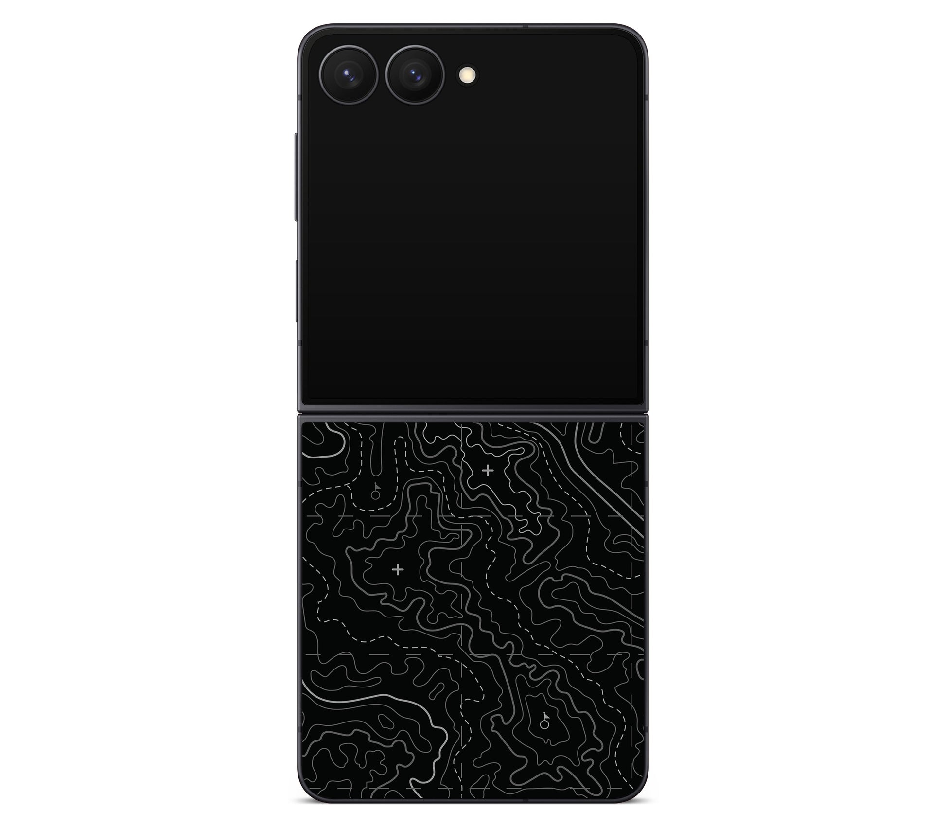 Galaxy Z Flip 8 skin, Lockdown (Blackout), back skin