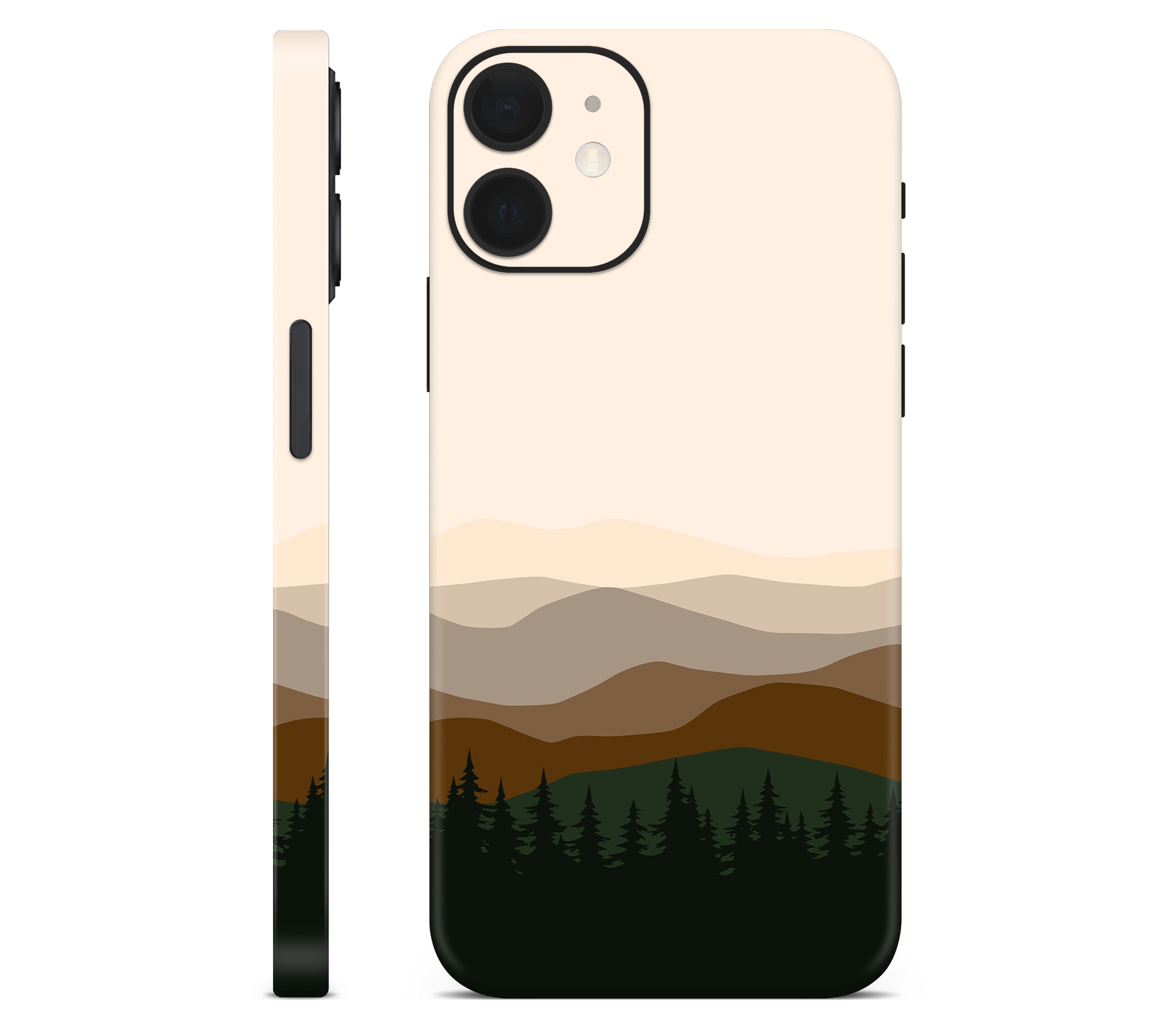 iPhone 12 skin, Sierra Dusk, full wrap without logo cutout