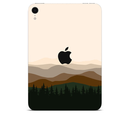 iPad Mini 6 skin, Sierra Dusk, back skin with logo cutout