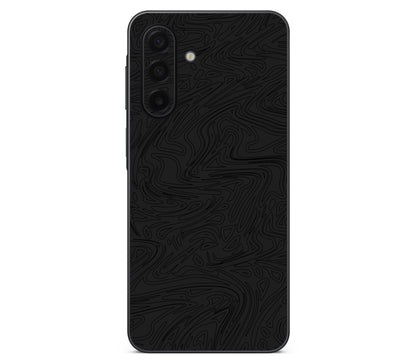 Galaxy A17 skin, Black Ice, back skin