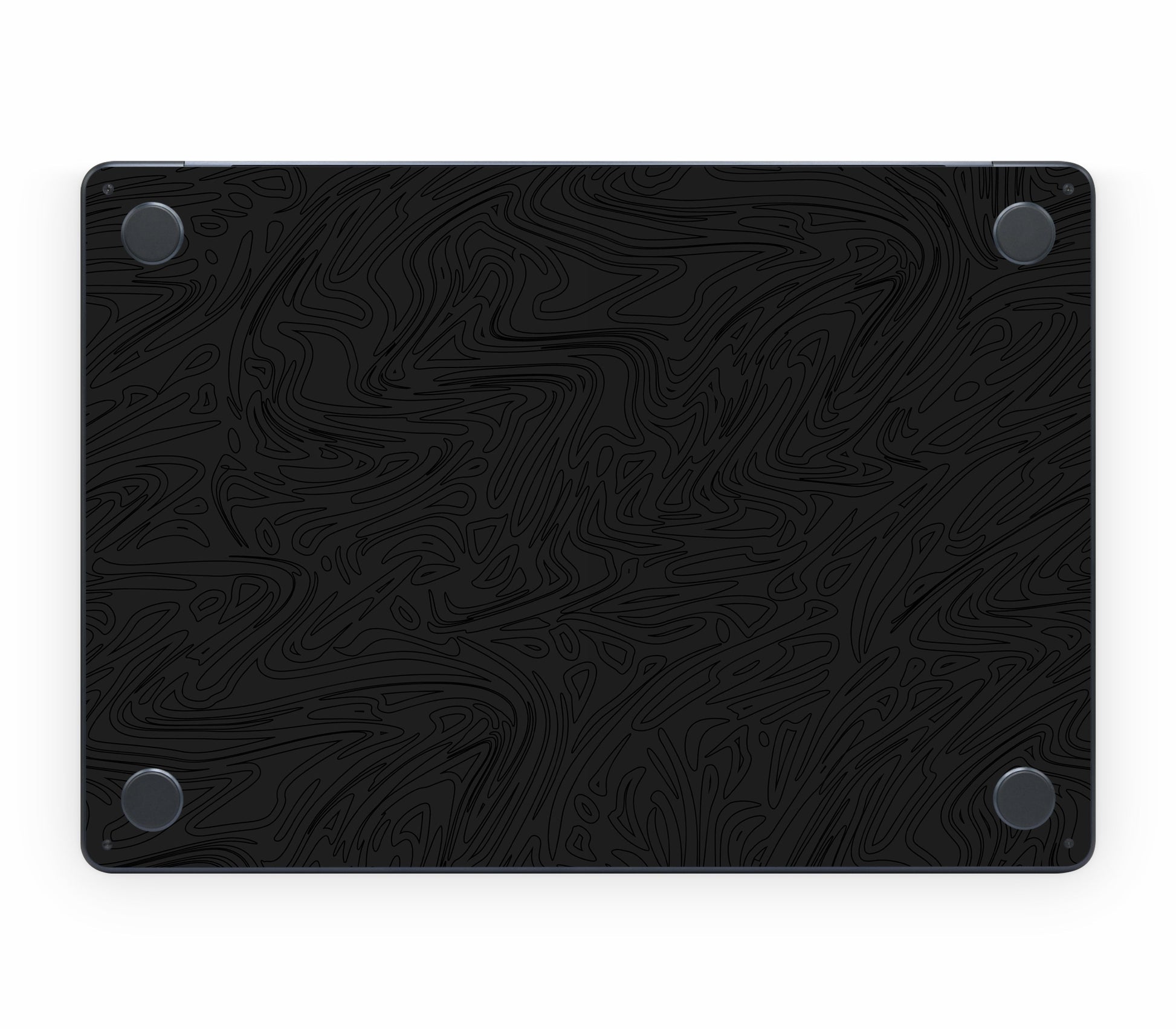 MacBook Air 15" (2025, M4) skin, Black Ice, bottom skin