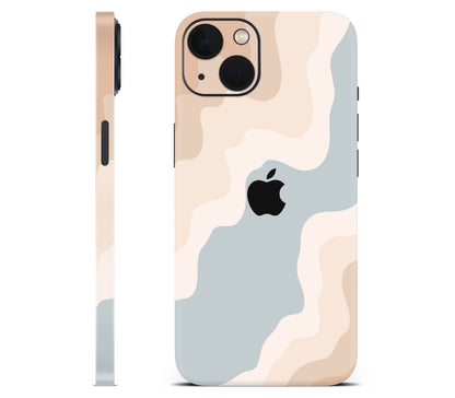 iPhone 13 skin, Drift (Haze), full wrap with logo cutout
