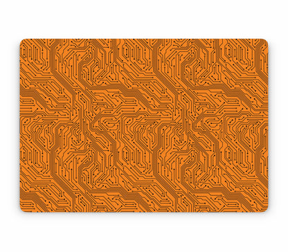 MacBook Air 15" (2025, M4) skin, Pulse Grid, top skin without logo cutout